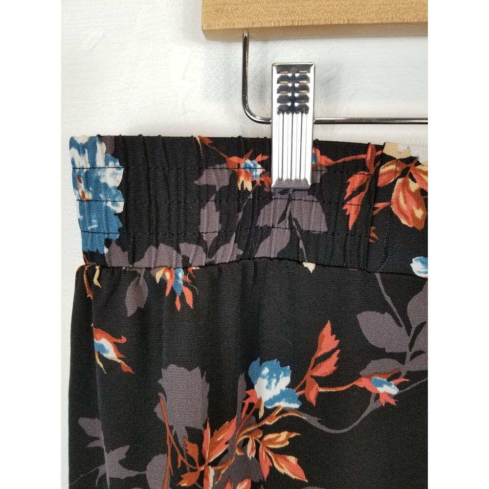 IMAN Stretch Slinky Knit 3 Piece Set Black Floral Tank Jacket Pants Size XL - Picture 7 of 9